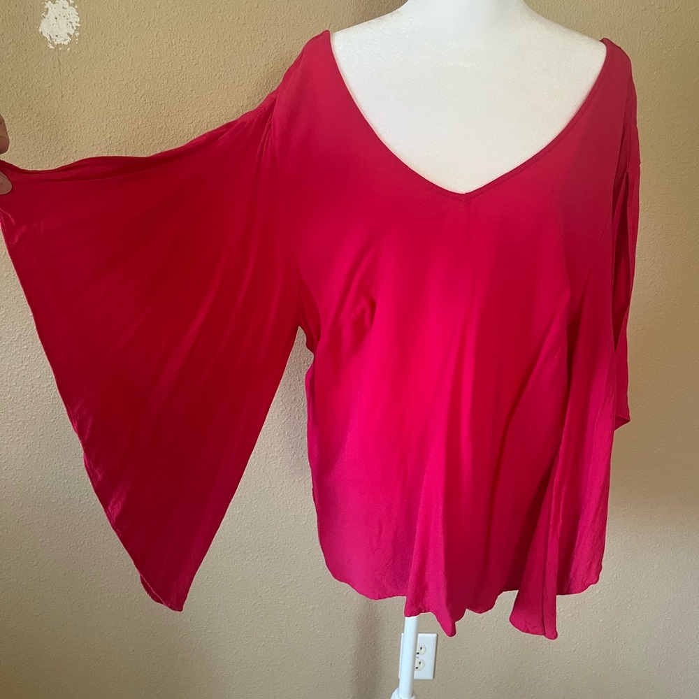 Eloquii Vibrant Pink Blouse